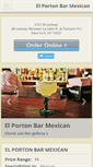 Mobile Screenshot of elportonbarmexicannyc.com